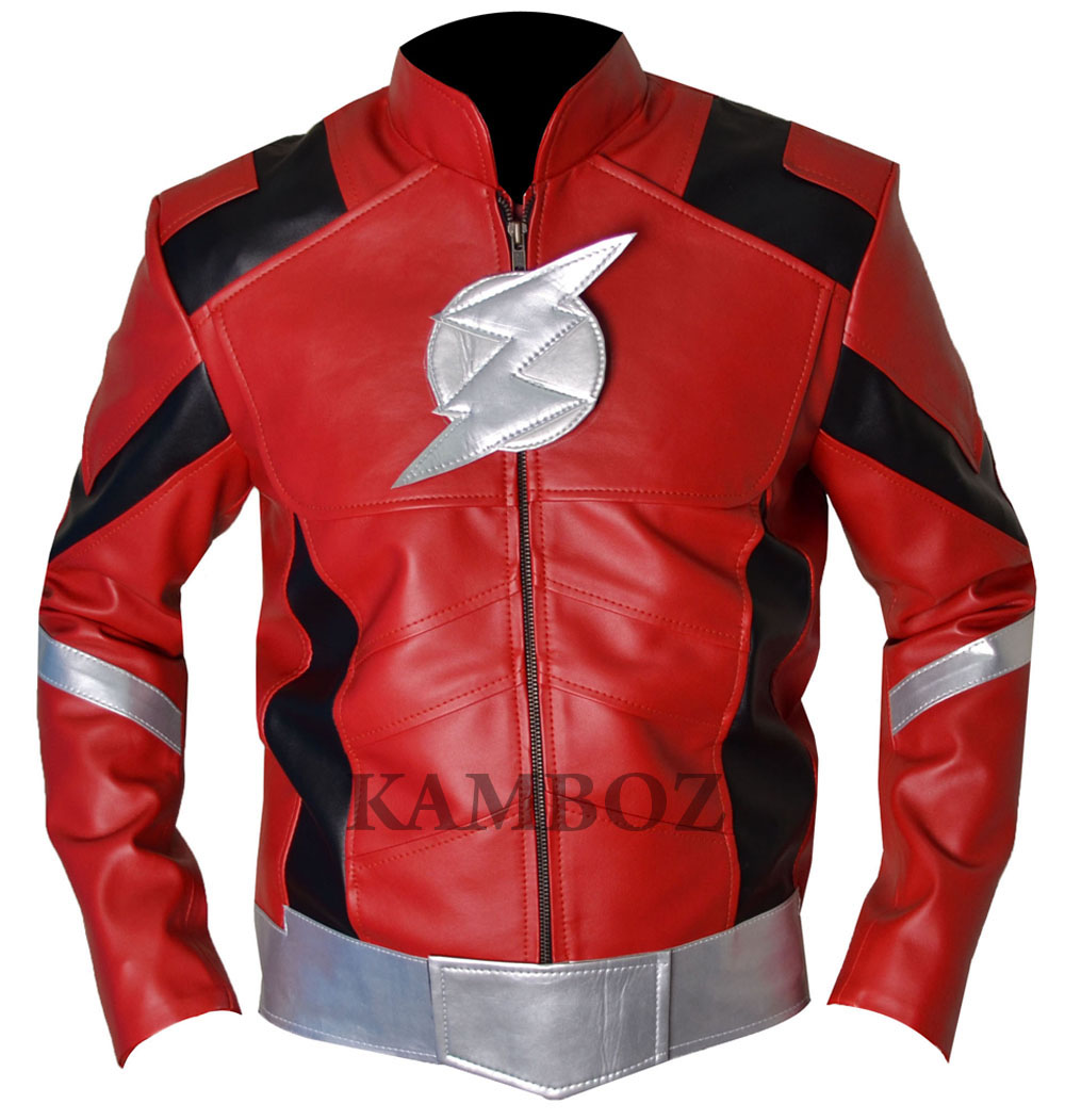 justice league flash leather jacket